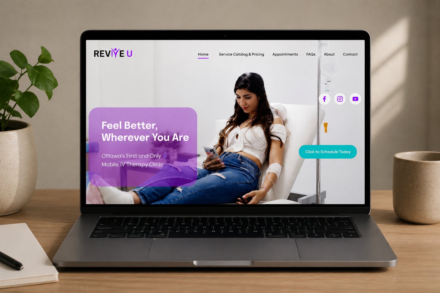 Revive U IV Therapy — Brand book & website
