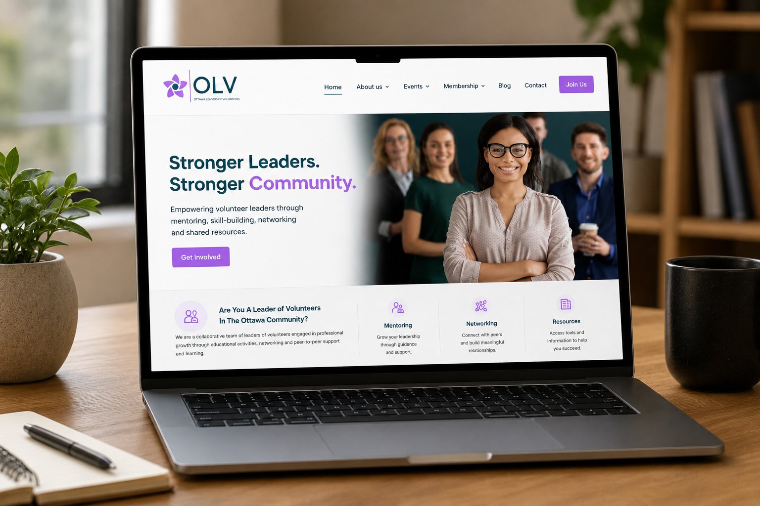 Ottawa Leaders of Volunteers — Brand identity & website